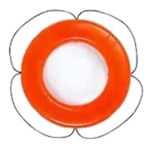 PoolStyle USCG Life Ring, Orange, 20 in. (GO-20) use (PS363)