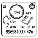 Poolvergnuegen (The Poolcleaner) 2 Wheel Tune Up Kit (2 tires,6 vanes,8 skirts) (896584000-426)