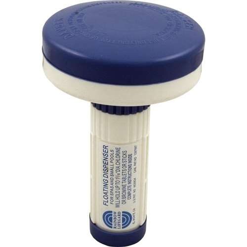 Pentair/Rainbow Floating Chlorinator Floating Dispenser #335, 1 in. or Spa, Blue/White (R171074)