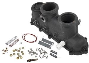 Raypak 2100 Polymer Inlet/Outlet Header Complete, All Models Atmos. & LOW Nox (006827F)
