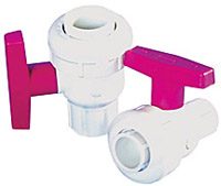 Spears PVC Ball Valve, 1.5 in., S x S, White (2412-015W)