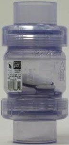 Spears Clear PVC Union Swing Check Valve, 1.5 in. Slip x Slip (S1720C15)