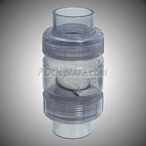 Spears Clear PVC Union Swing Check Valve, 2.0 in. (S1720C20)