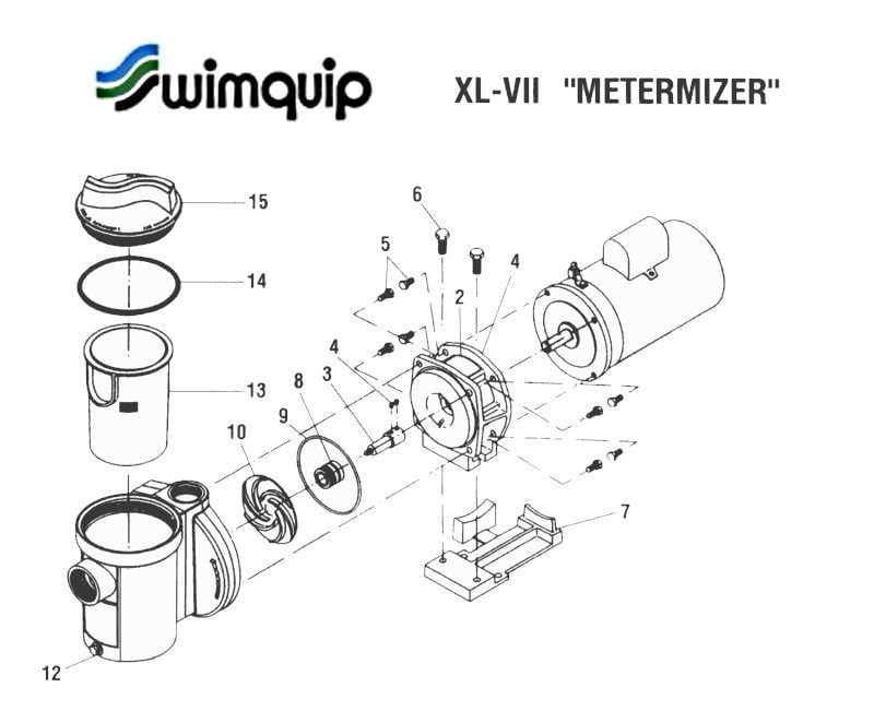Swimquip XL7 Pump Parts