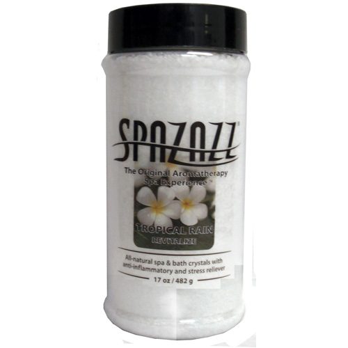 SpaZazz Crystals, Tropical Rain Fragrance, 17oz Jar (SZ103)