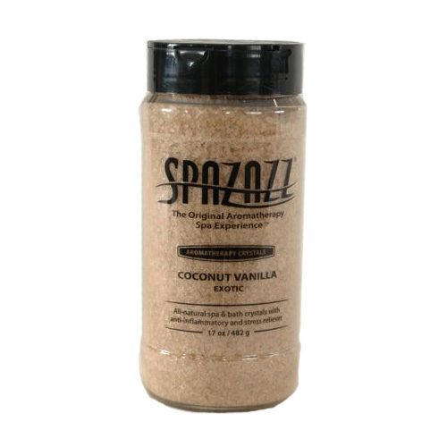 SpaZazz Crystals, Coconut Vanilla Fragrance, 17oz Jar (SZ251)