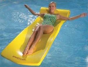 Sunsation Pool Float, Yellow, Vinyl-Coated Foam Float (8020012)