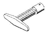 2.0 PVC Slide PF NS PVC Slide Valve Tee Handle(27-3089) (V36-181)