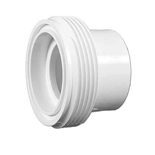 Magic Plastics Heater Half-Union w/Split Nut & O-ring, 1-1/2" S(2"Spig) x 2" MBT (0611-18)