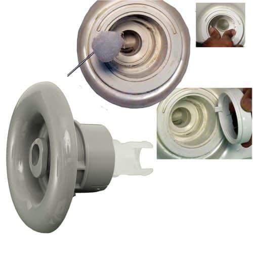 HydroAir Adjustable VSR Jet Internal, 5" Face, 5 Scallop, Gray (16-5810-GRY)