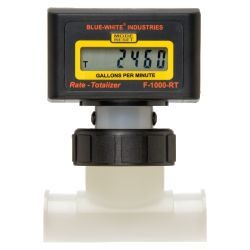 Blue White Schedule 40 Saddle Mount Digital Flowmeter, 4 in. (RB-400S4-GPM1)