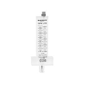 Blue White Flowmeter, PVC, 2in., 15-70 GPM (F-30200PR) - Obsolete