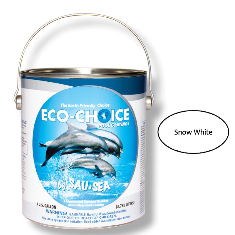 SAU-SEA Semi-Gloss Rubber Bright White - 1 Gallon - 1ECSGRSW