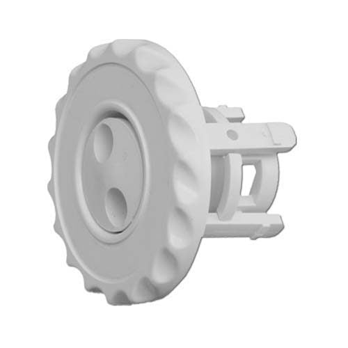 WaterWay Deluxe Mini Pulsator Adjustable Jet internal, 2-1/2" Face, White (224-1040)
