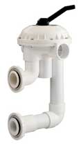 Pentair Multiport Backwash Valve, 2 in., High Flow, Preplumbed for Sand Filters (261050)