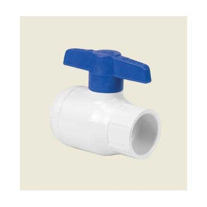 1/2" Slip White PVC 150 psi Utility Ball Valve | SPRBV2622005