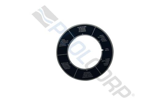 6-Position Top Mount Clamp Valve Position Label