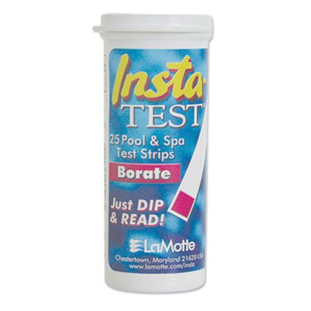 LaMotte Insta-Test Strips, Borate, Bottle of 25 (3017G12EACH)