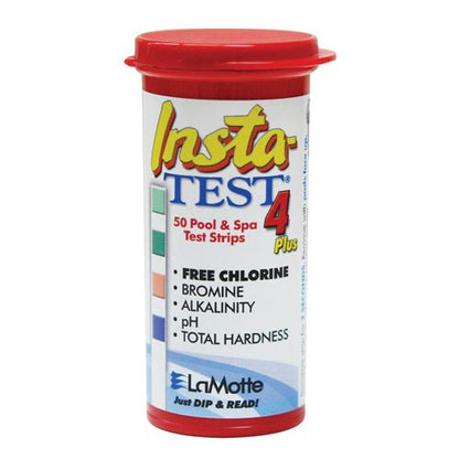 LaMotte InstaTest Strips, Chl/Br/pH/Alk/Calc, Bottle of 50 (3029-12EACH)
