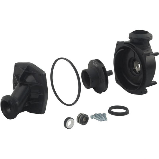 Jacuzzi J-Series Spa Pump Wet End, 1 HP, 48 Frame, 2" Plumbing, Center Disch. (5069-610) Obsolete