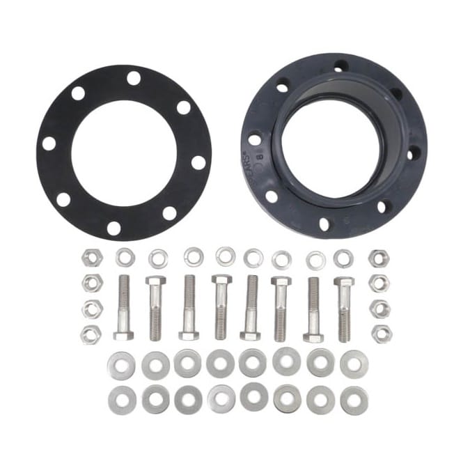 Pentair Commercial Pump Flange with Gaskets & SS Hardware, 6 inch (357263)