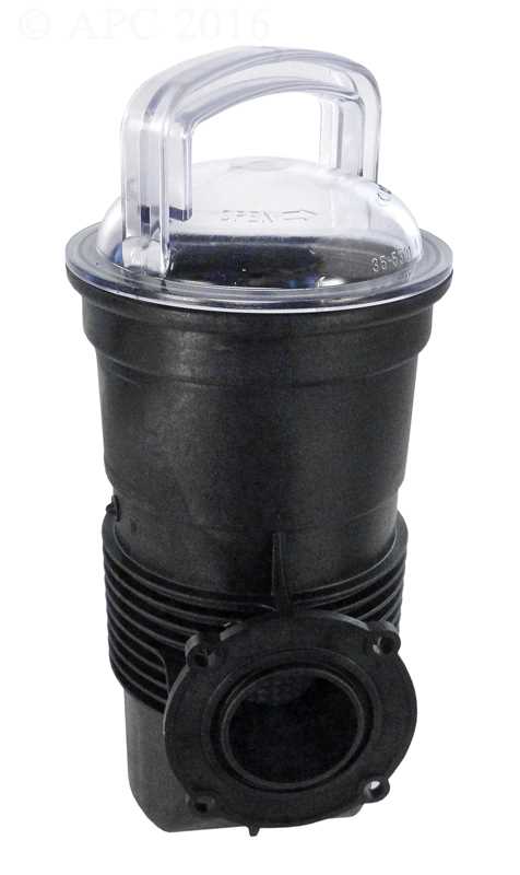 Pentair Challenger Strainer Pot Assembly, Black, Complete (359507) (359507Z)