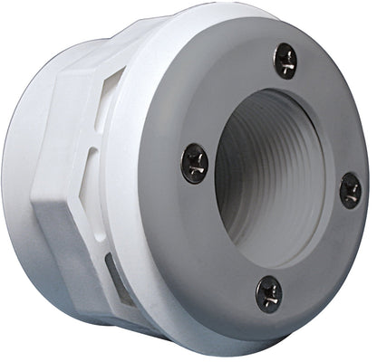 Waterway Steel Wall Fitting Assembly with Combo Spacer/Locknut, 1-1⁄2" FPT x 1-1⁄2" Socket, Gray - 400-9067B