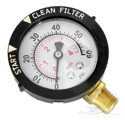 Pentair Clean and Clear/Predator Cartridge Filter, Pressure Gauge, 1/4in (190058Z)