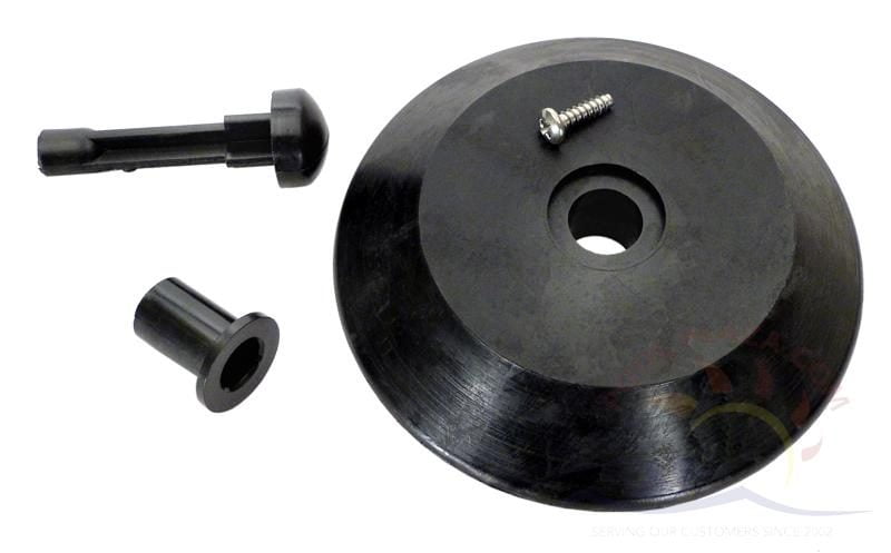 10b - Jandy® Ray-vac™ nose wheel kit, gunite, black (R0379900) - Obsolete
