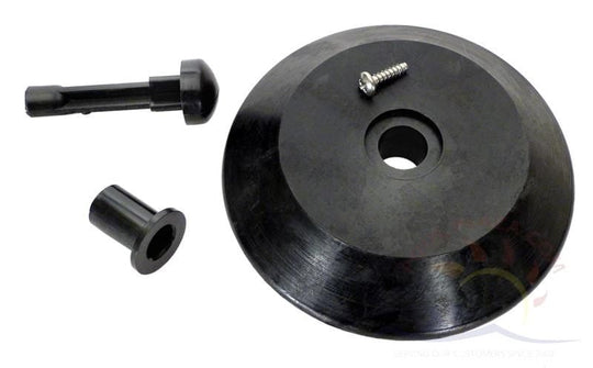 10b - Jandy® Ray-vac™ nose wheel kit, gunite, black (R0379900) - Obsolete