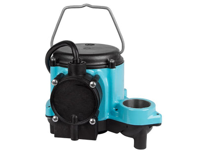Little Giant 506171 6 Series 6-CIA-RFS Sump Pump with 10' Cord 0.33 HP, 720 W, 115 V, 14.3 A, 50/60 Hz, 46 gpm