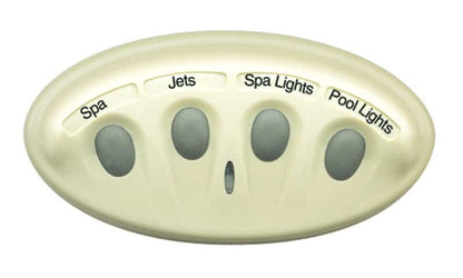 Pentair Intellitouch iS4 4-Function Spa-side Remote, White, 250 ft cord (521889)