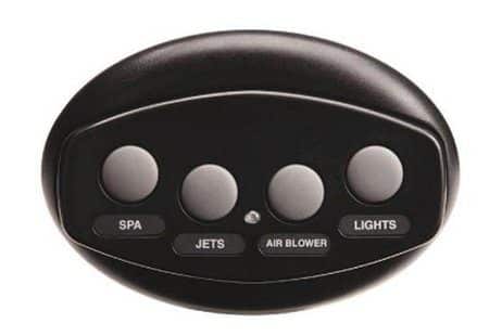 Pentair Intellitouch iS4 4-Function Spa-side Remote, Black, 100 ft cord (521892)