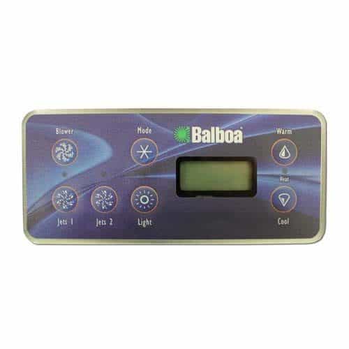 Balboa Serial Standard Digital Control Panel, Rectangular, 7-Button w/84" Cable (53189-01)