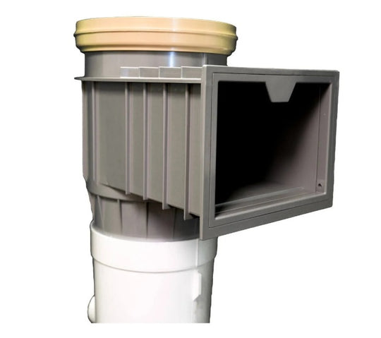 Waterway 540-5307-9B 2" Socket Gray/Beige Lid Renegade Venturi In-Ground Skimmer
