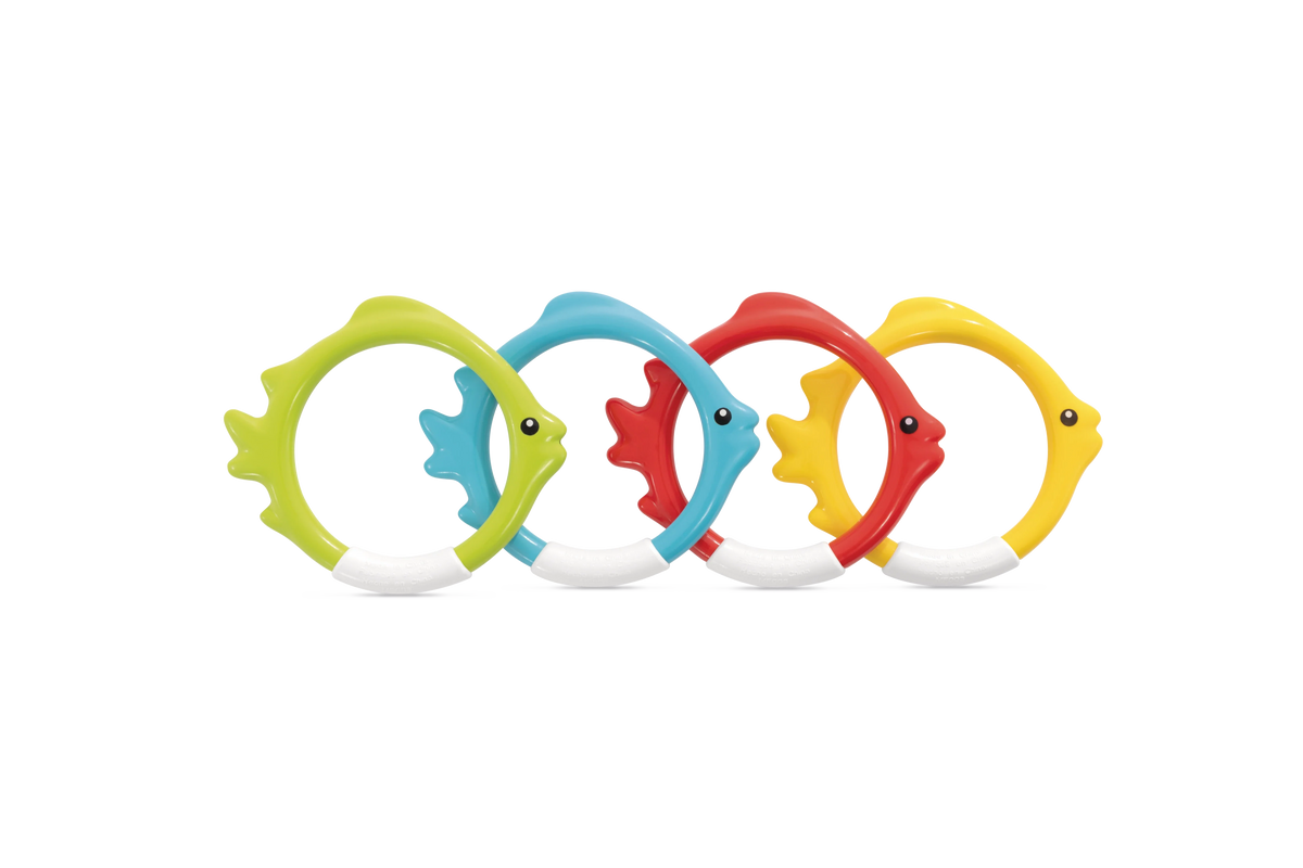 Intex Underwater Fish Rings Age 6-UP 4 Color - 55507E