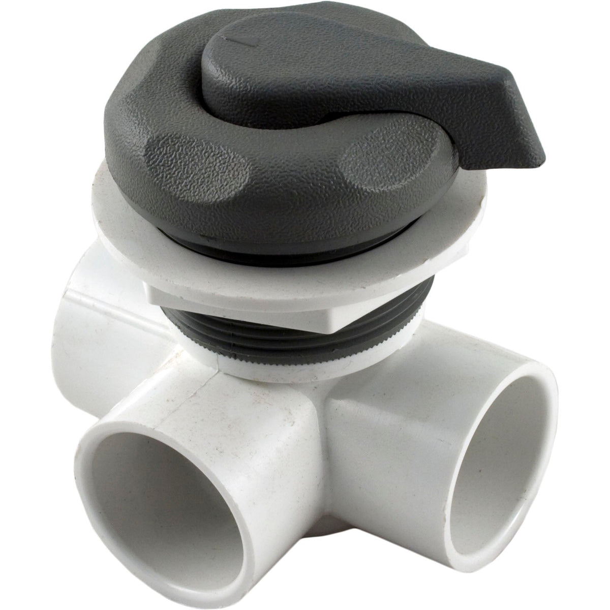 Waterway Access Vertical Diverter Valve 1" 2-PORT Gray Top - 600-4217