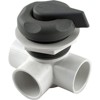 Waterway Access Vertical Diverter Valve 1" 2-PORT Gray Top - 600-4217