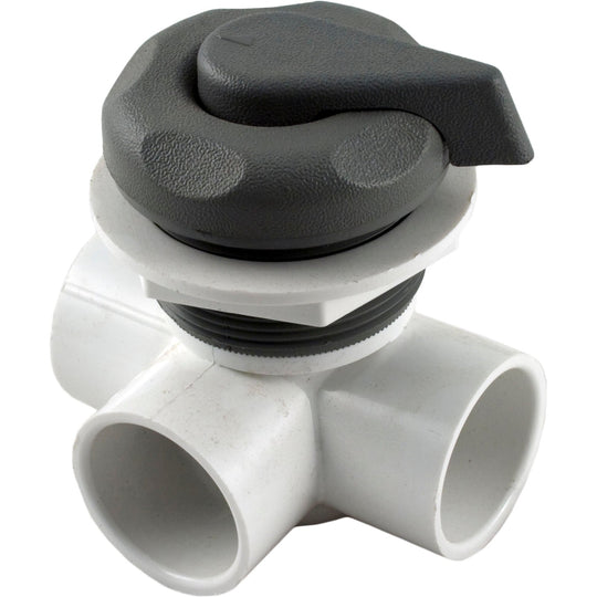 Waterway Access Vertical Diverter Valve 1" 2-PORT Gray Top - 600-4217