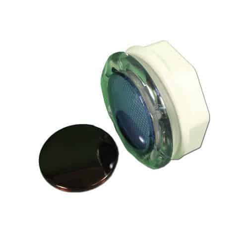 WaterWay Jumbo 5' Spa Light, 3-3/4" Wall Hole Size, Plastic Escutcheon, Red & Blue Lens Covers12V (630-K005)