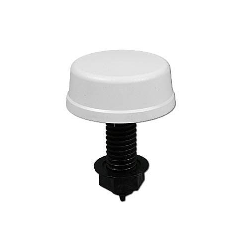 Herga Spa Air Button, Mushroom Shape, White, 2-1/4" (6433)