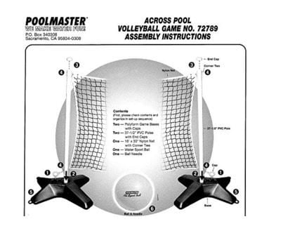 Poolmaster Across Pool Volleyball V-Ball Game (72789)