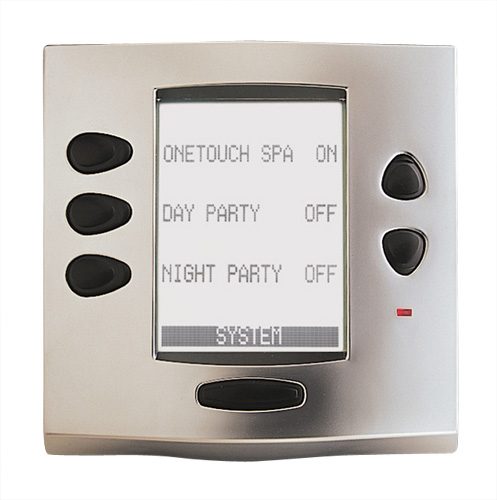 Jandy® AquaLink® RS One Touch Faceplate Kit, Chrome Satin with Black Buttons (7986) - Obsolete