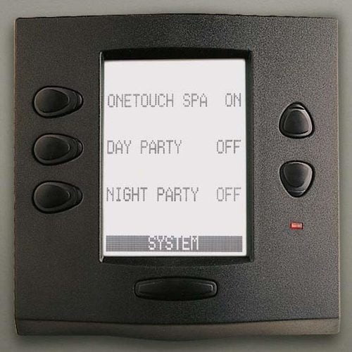 Jandy® AquaLink® RS One Touch Faceplate Kit, Black with Black Buttons (7989) - Obsolete