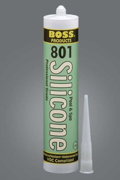 Accumetric Inc. Neutral Cure White Silcone Adhesive, 10.3 oz., BOSS #801 (80101)