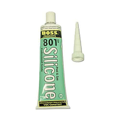 Boss Neutral Cure Silicone Adhesive, Clear, 3 oz. Squeeze Tube (803)