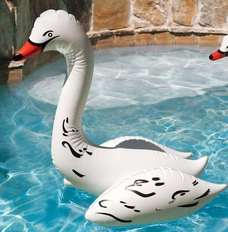Poolmaster Inflatable Floating Swan 28in. x 30in. (81430)