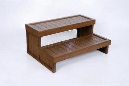 Jacuzzi Prolite Step w/LED Light, 30 in. , non-Slip, Mahogany (8217A)