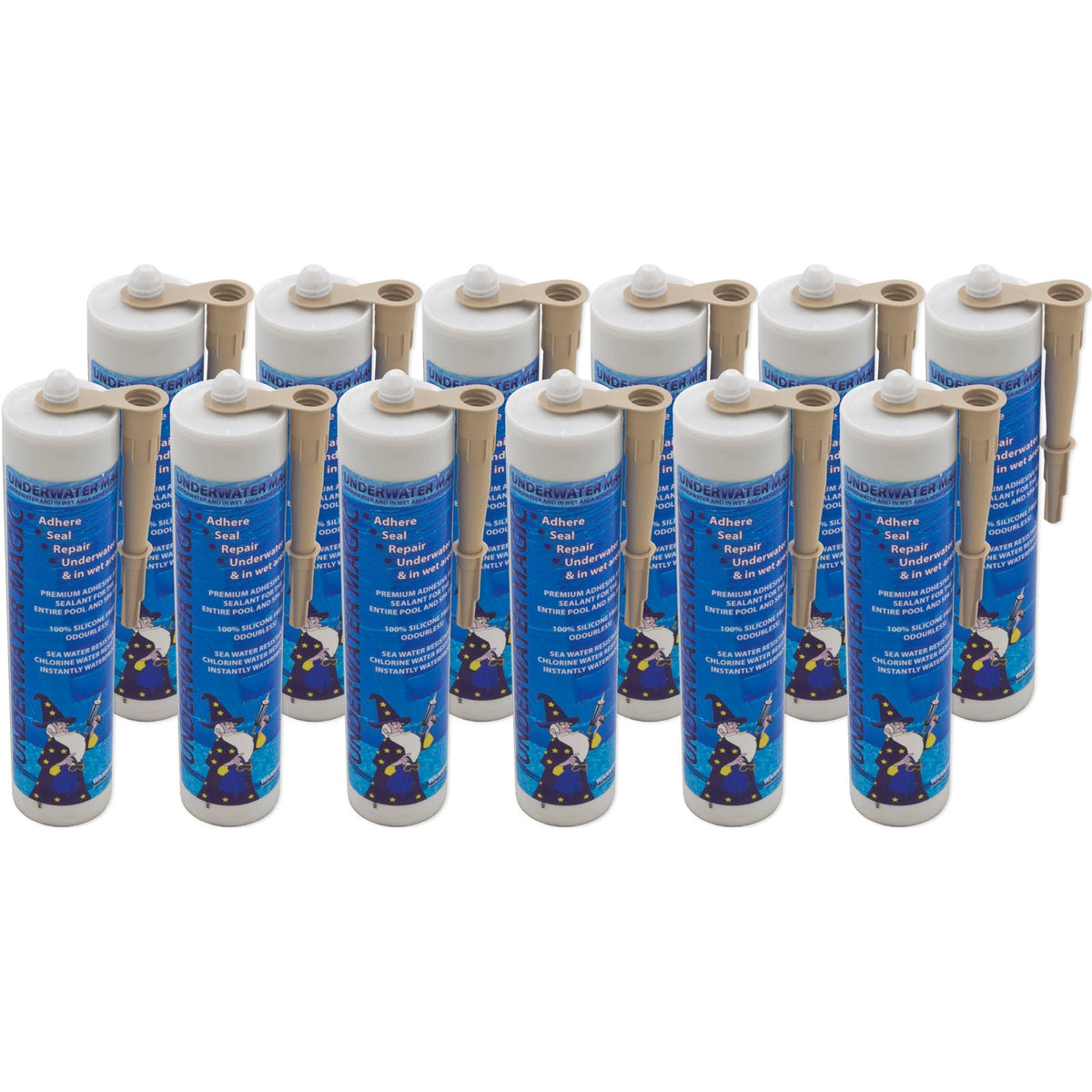 Horizon SPA & Pool Parts Underwater Magic Sealant UWM-03C 9.8OZ Tan - 88-867-1004