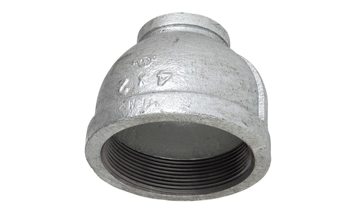 Aqualine Reducing Coupling, 2" x 3/4" Galvanized Fxf - GCPLR-2075